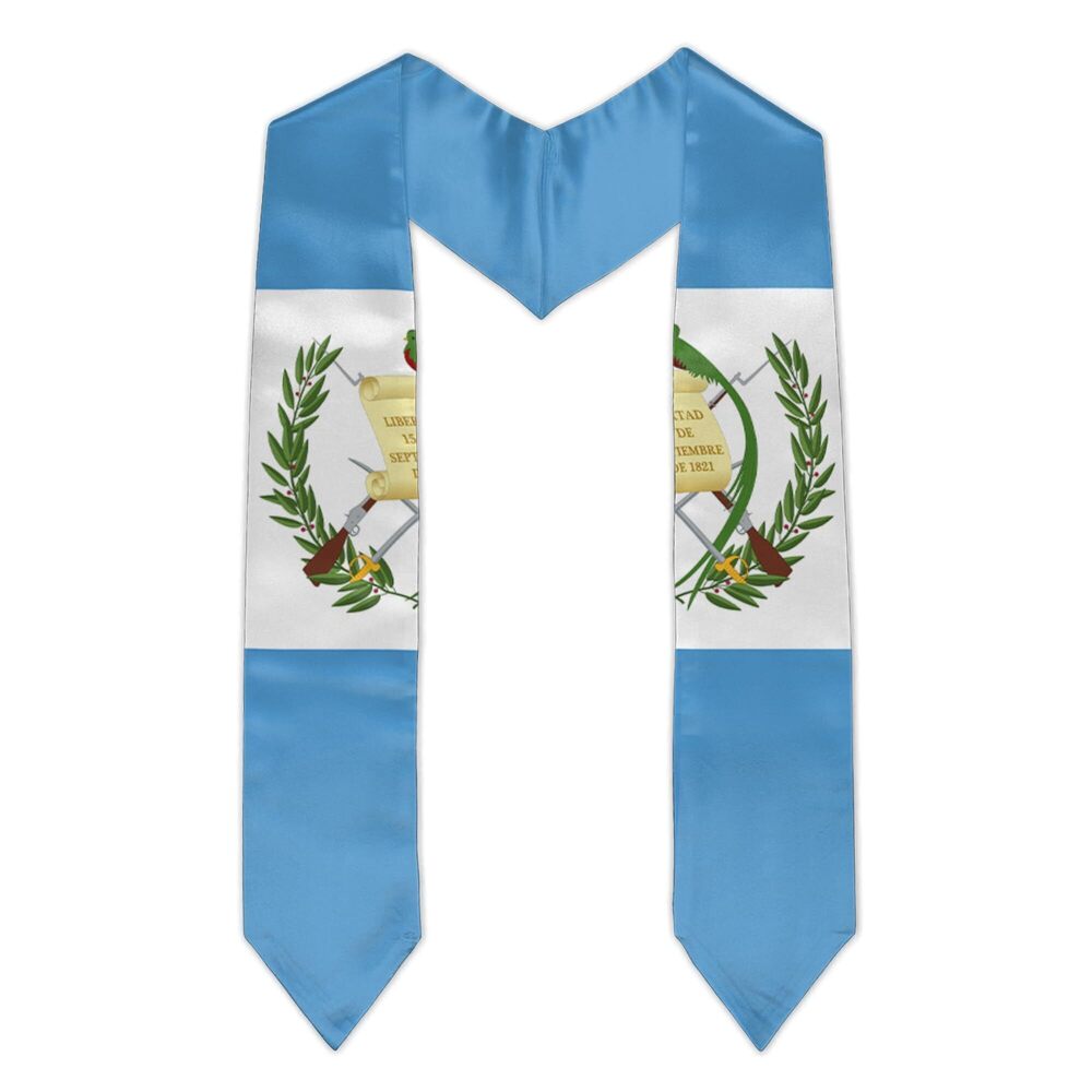 4535 Guatemala Flag Graduation Stole Unisex Guatemalan Flag Graduation Sash